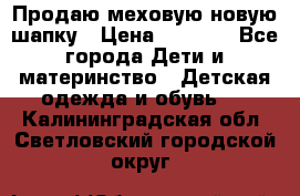 Продаю меховую новую шапку › Цена ­ 1 000 - Все города Дети и материнство » Детская одежда и обувь   . Калининградская обл.,Светловский городской округ 